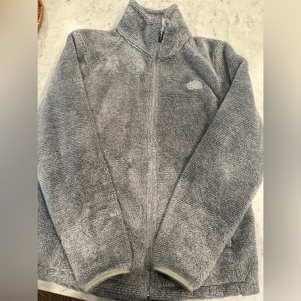 The North Face Osito grey super soft fleece Jacket size L large